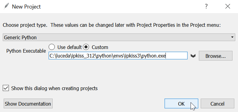 Start a project in Wing IDE and choosing the correct Python interpreter.
